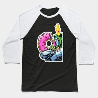 Mad Villain Doughnuts Baseball T-Shirt